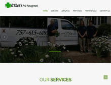 Tablet Screenshot of osheaspest.com